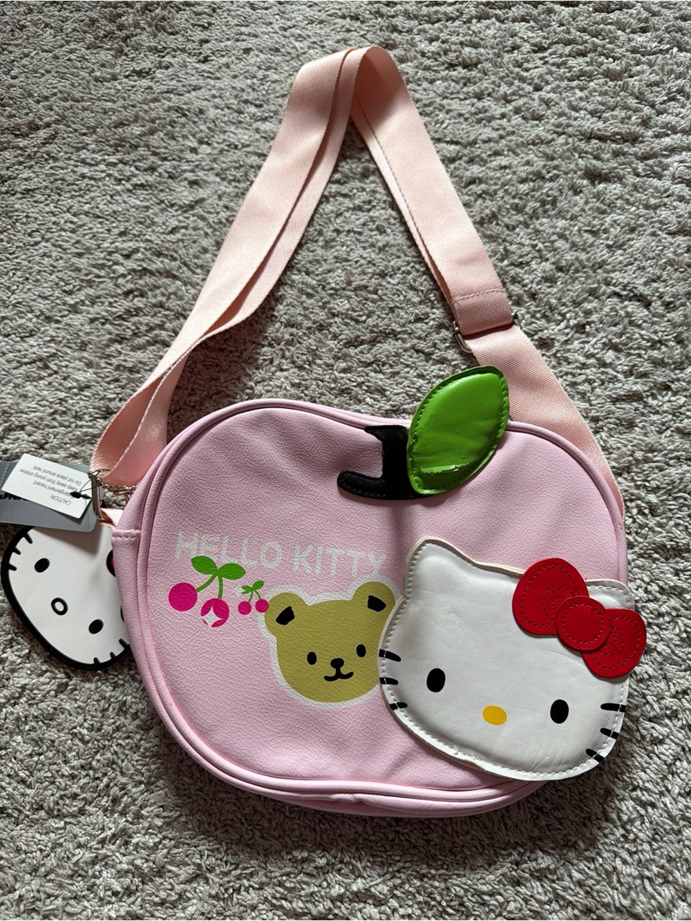 Loungefly Hello Kitty Pink Heart-Shaped Crossbody Bag